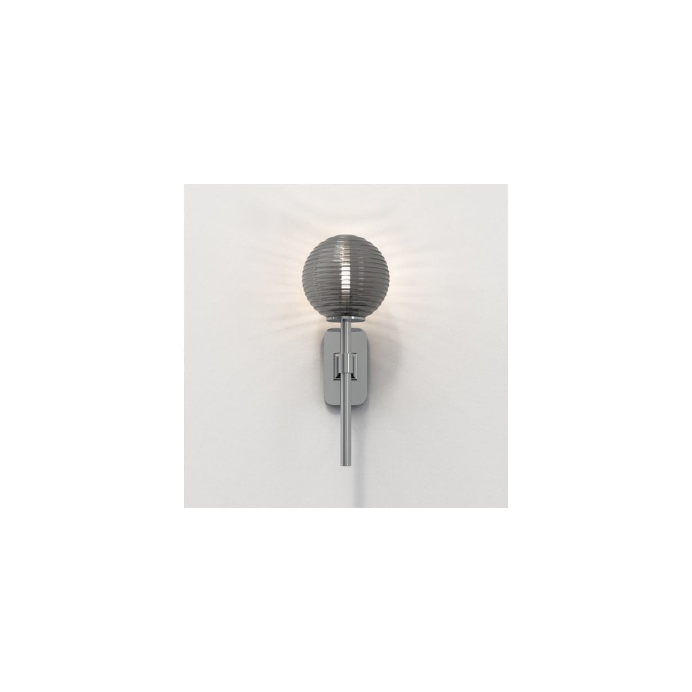 Tacoma Chrome Wall Light Fixture - Vertical Mount