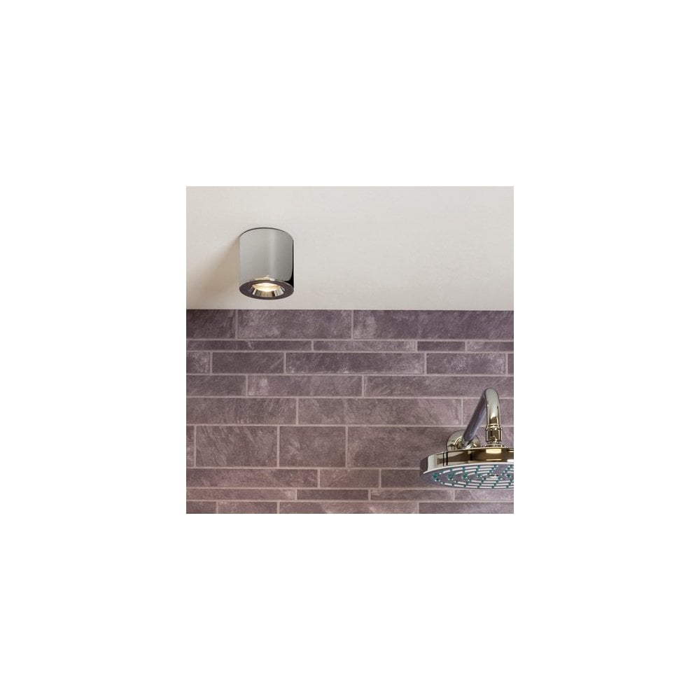 Polished Chrome Cylinder Downlight Fixture - Kos II Model