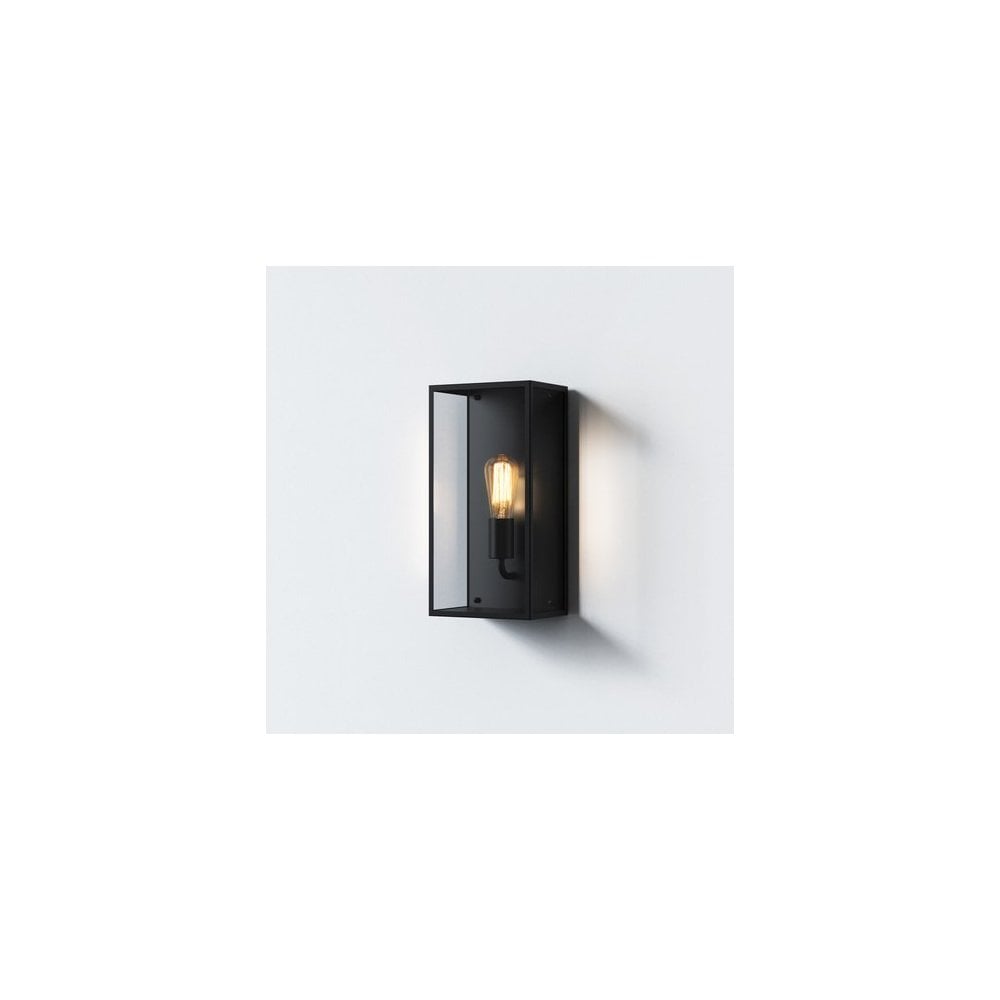 Messina Textured Black 200mm Wall Light Fixture