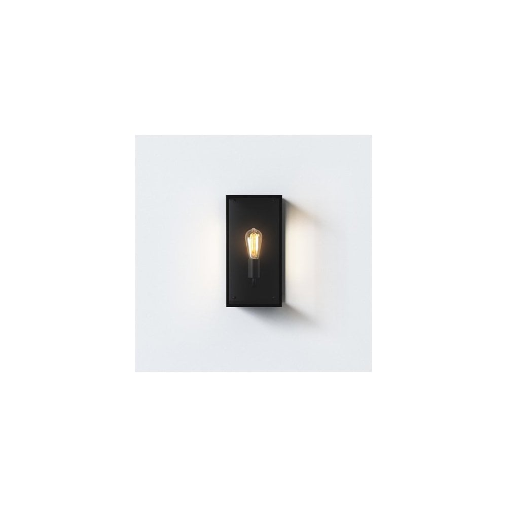 Messina Textured Black 200mm Wall Light Fixture