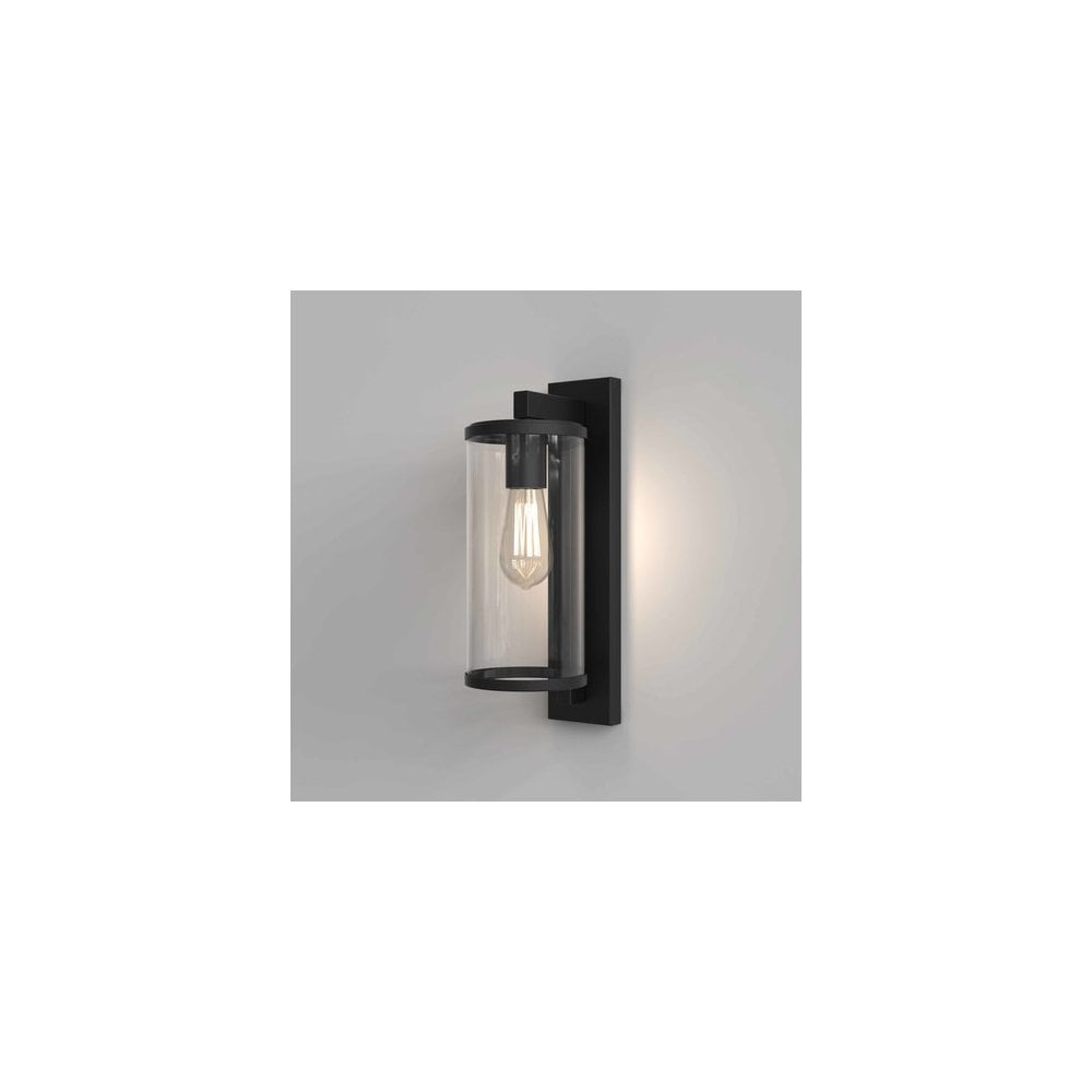 Elegant Black Textured Wall Light Fixture