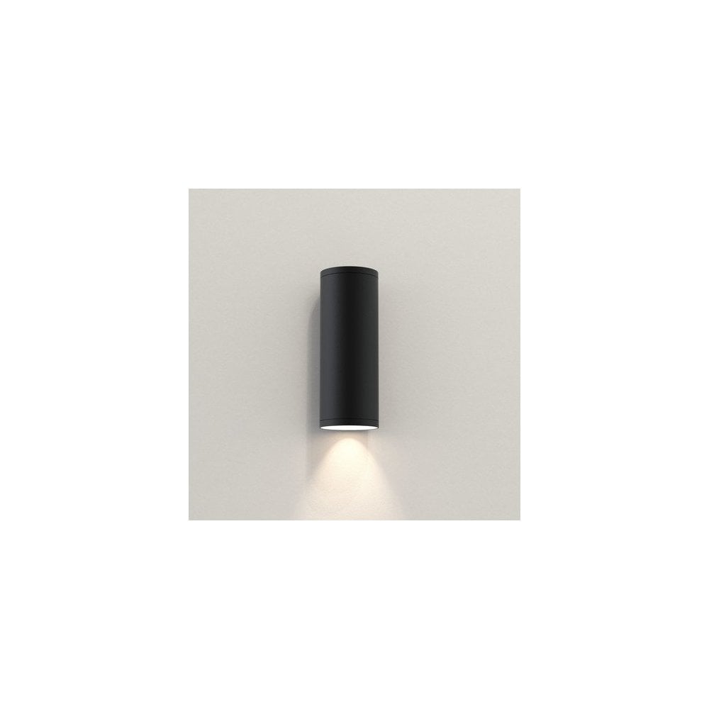 Ava 200 Matte Black Cylindrical Wall Sconce