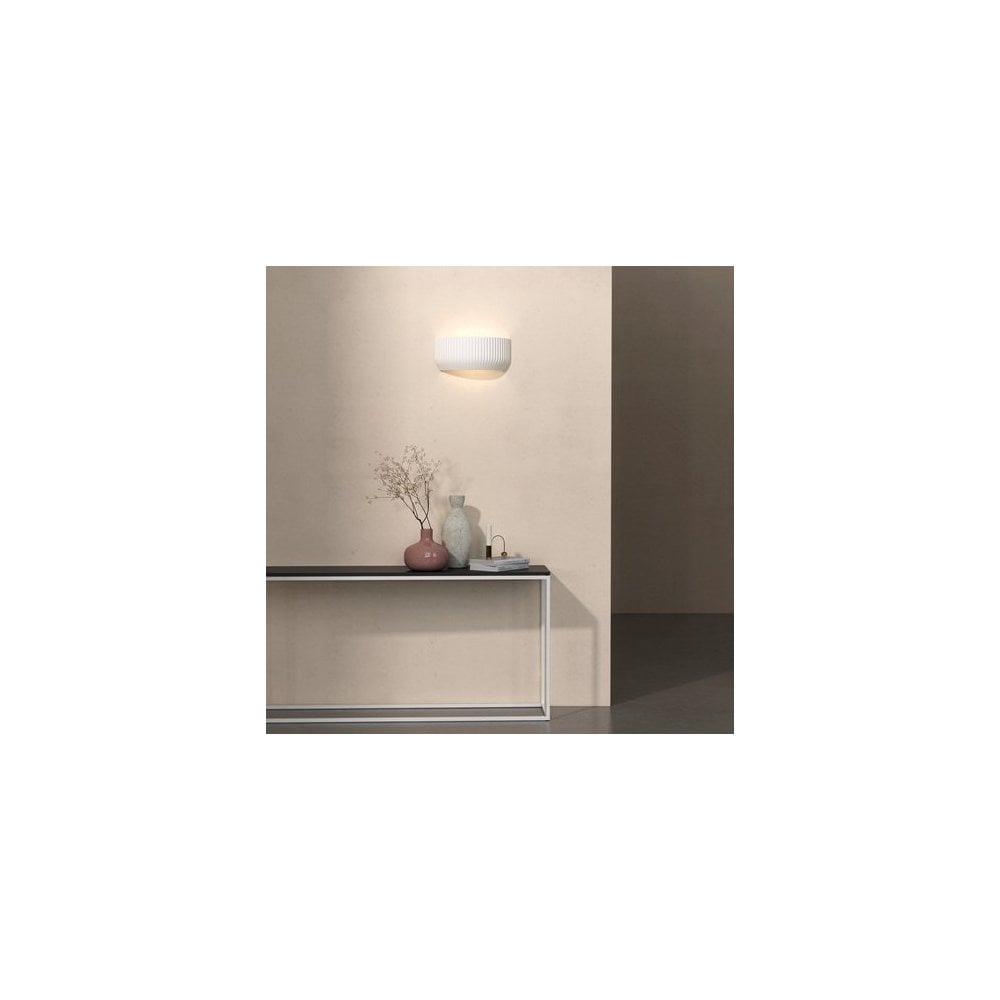 Plaster Finish Wall Light Fixture
