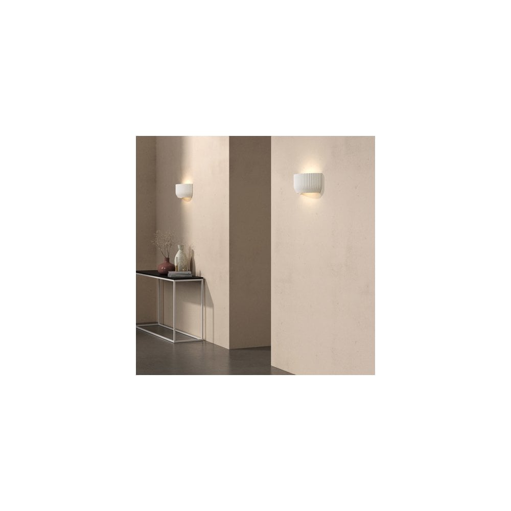 Plaster Finish Wall Light Fixture
