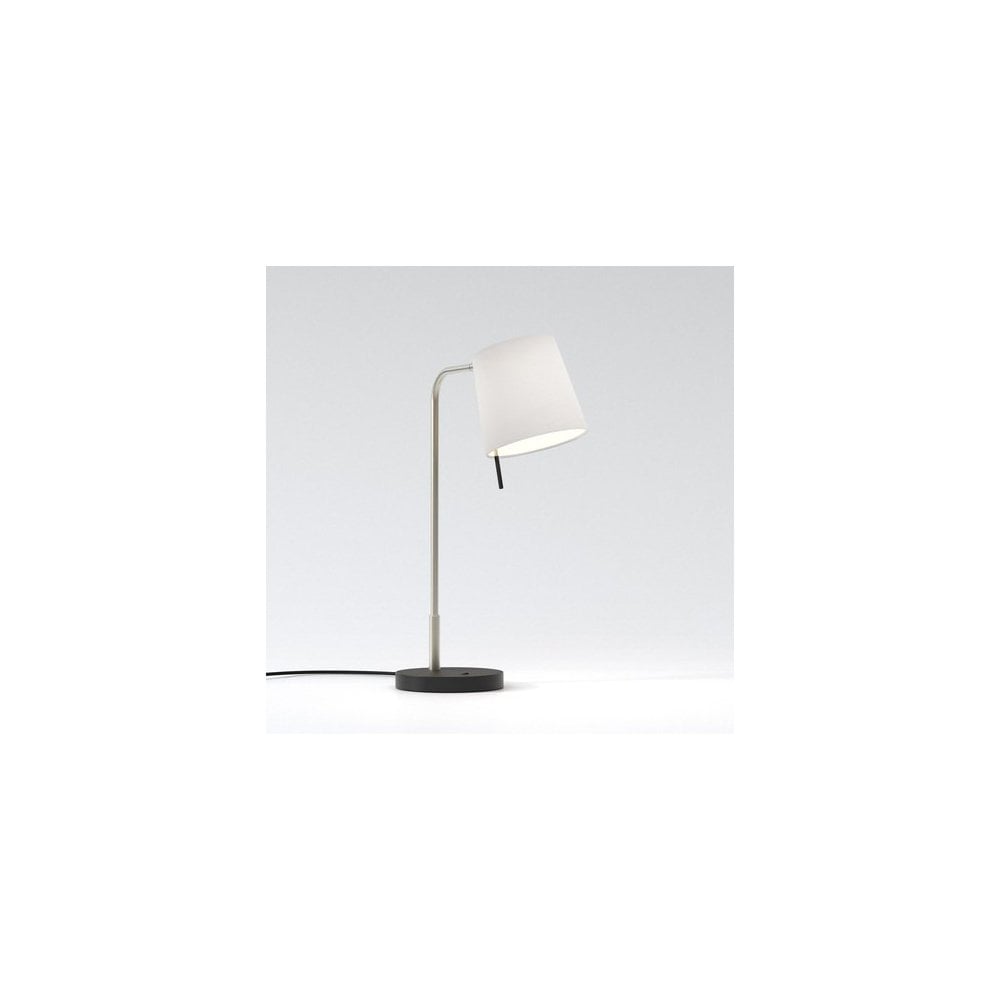 Sleek Nickel Mitsu Contemporary Table Lamp