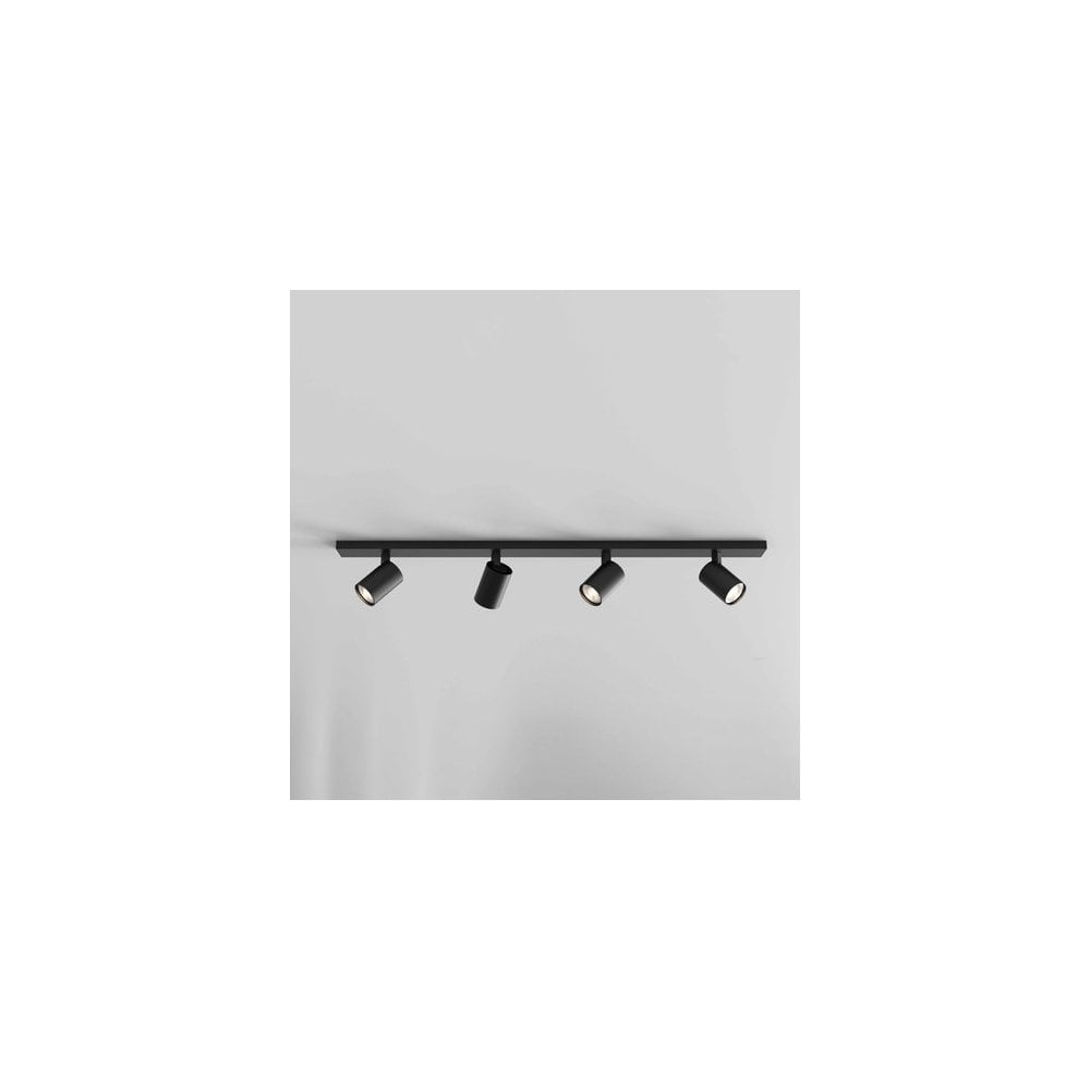 Ascoli Quad Light Fixture in Matte Black Finish