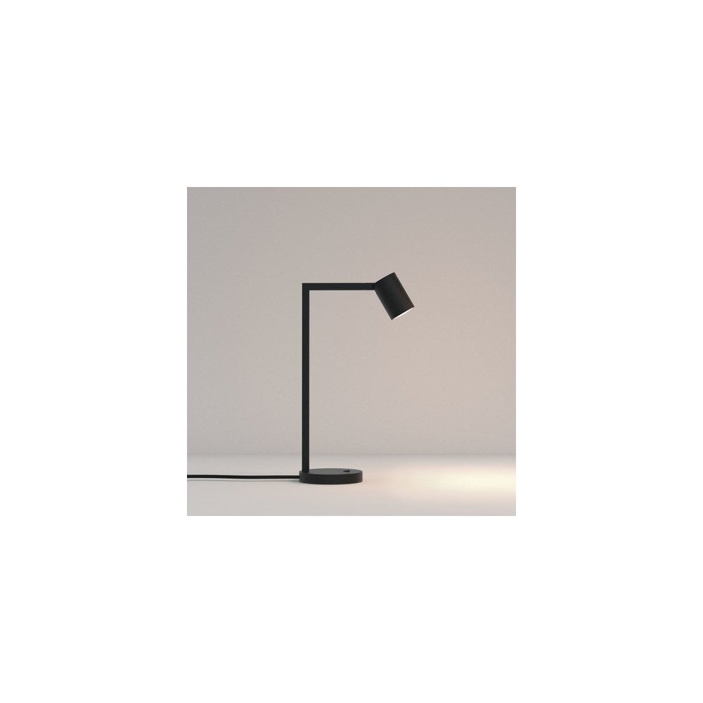 Ascoli Matte Black Desk Lamp with Built-In Switch