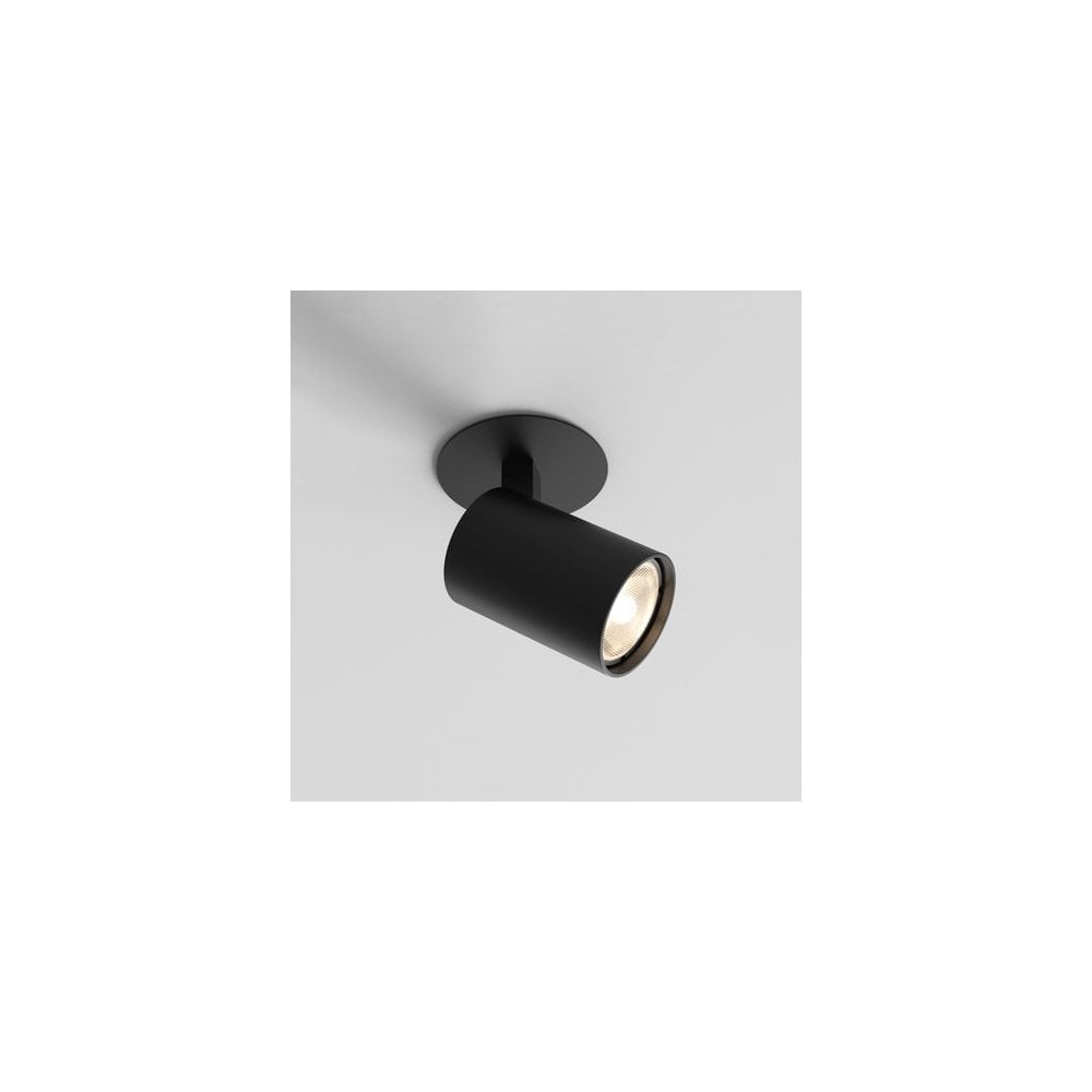 Ascoli Recessed Ceiling Light in Matte Black Finish