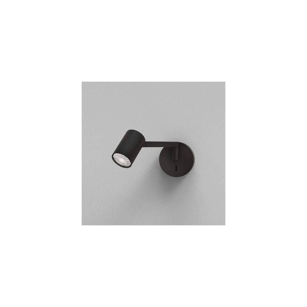 Ascoli Adjustable Matt Black Wall Light