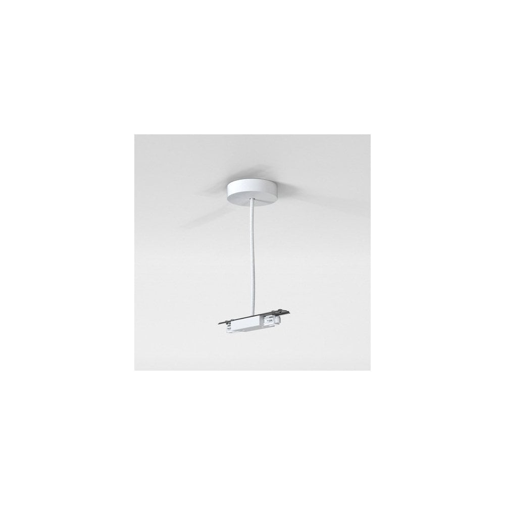 Central Live Supply Track Suspension - Matte White Finish