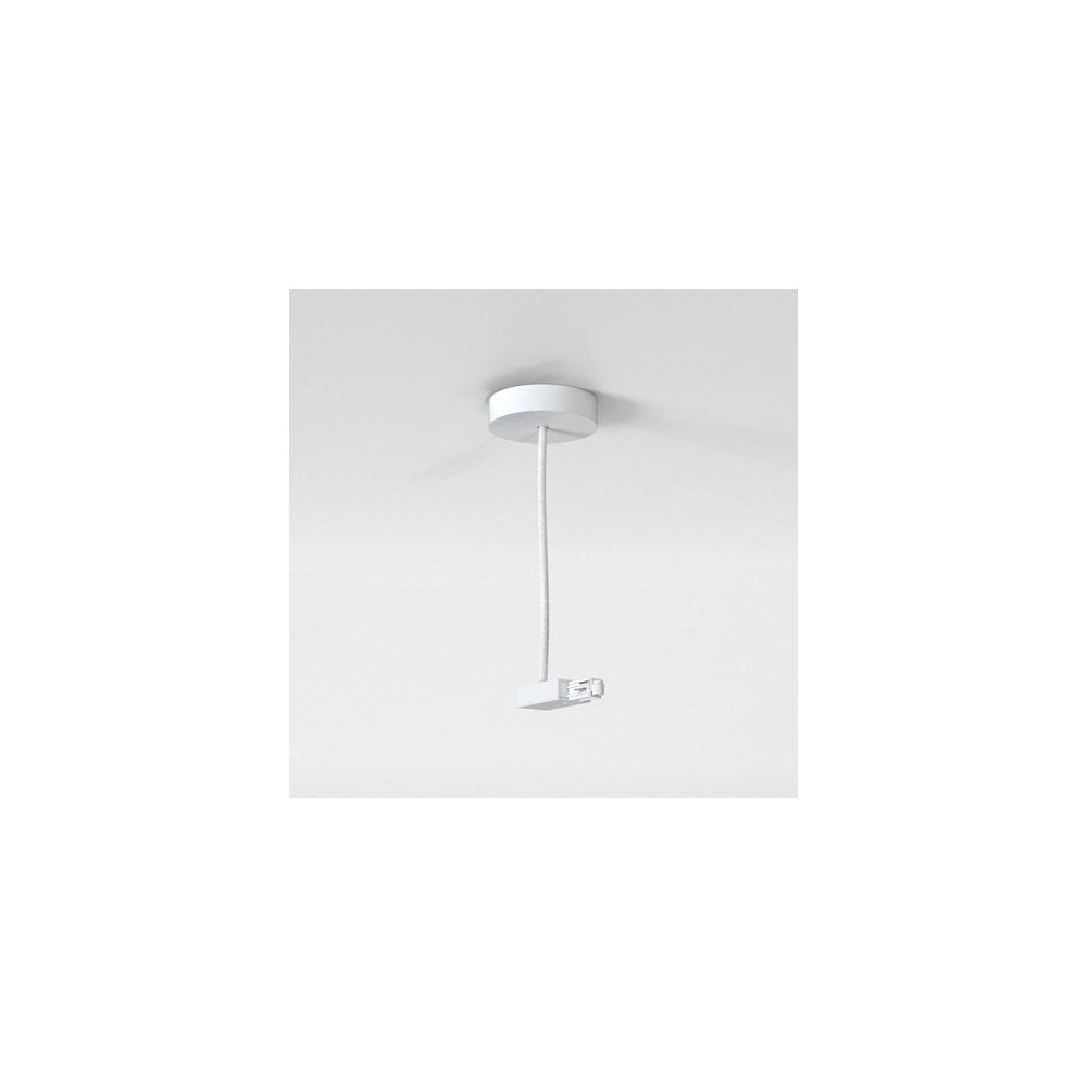 Matt White Contemporary Track Suspension Live End Fixture