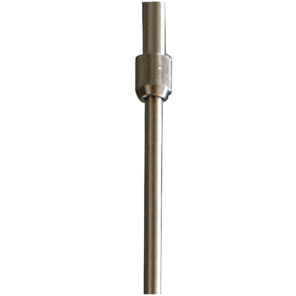 Rosa Del Desierto Satin Nickel Convertible Pendant Light with Frosted and Clear Glass Shade