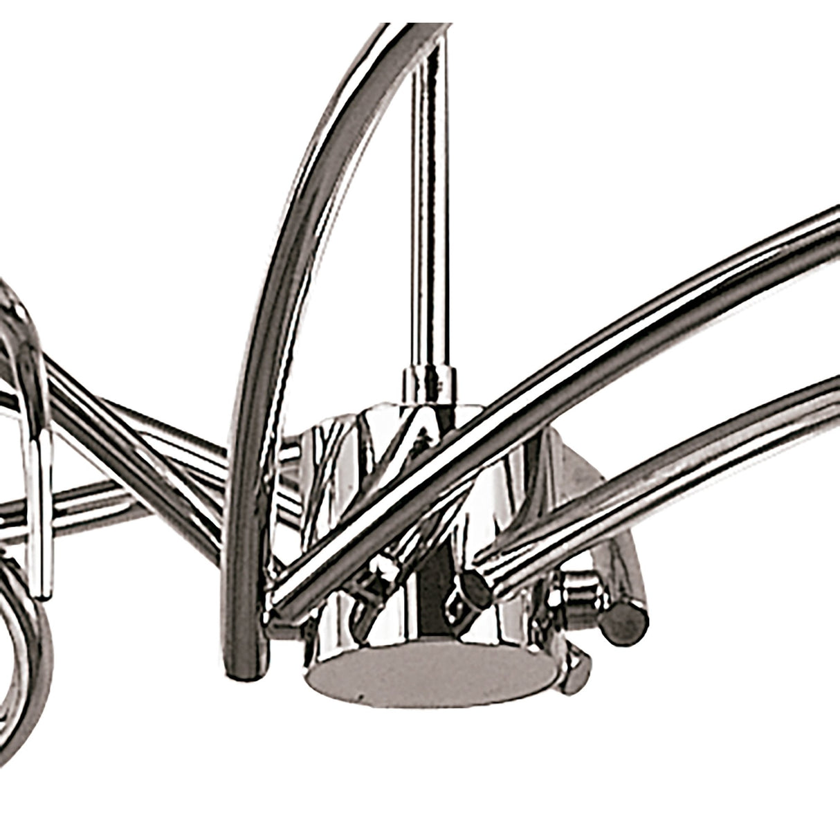 Dali Telescopic Convertible 6-Light Fixture in Polished Chrome