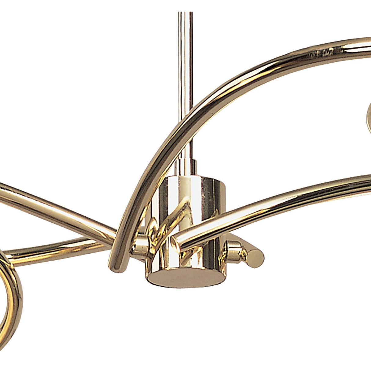Dali Telescopic Pendant Semi Flush Light, Polished Brass - A Tribute to Artistic Elegance