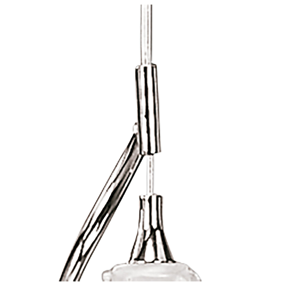 Santiago Collection: Sleek Chrome Pendant Light Inspired by Dali