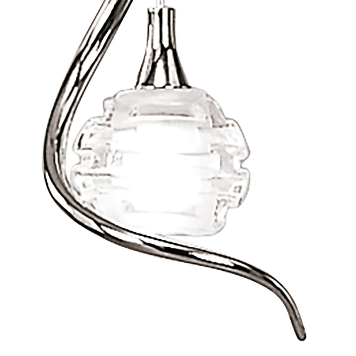 Santiago Collection: Sleek Chrome Pendant Light Inspired by Dali