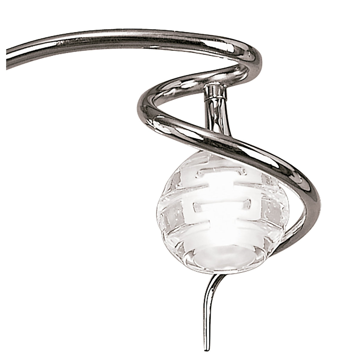 Dali Trio Light Ceiling Fixture in Polished Chrome by Santiago Sevillano