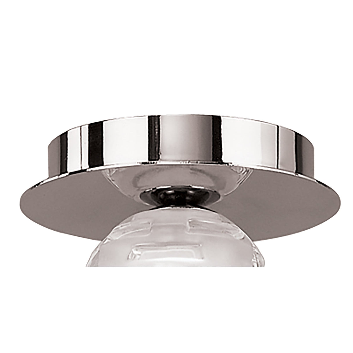 Elegant Chrome Dali Ceiling Light with Frosted Glass Shade