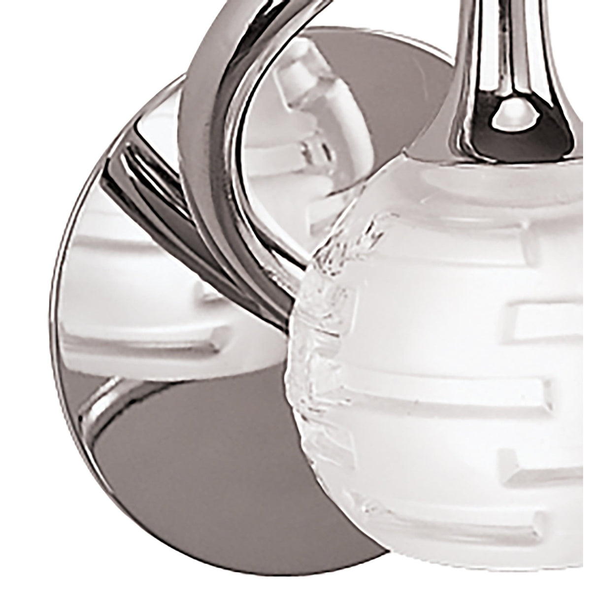 Elegant Curves G9 Wall Lamp, Chrome Finish