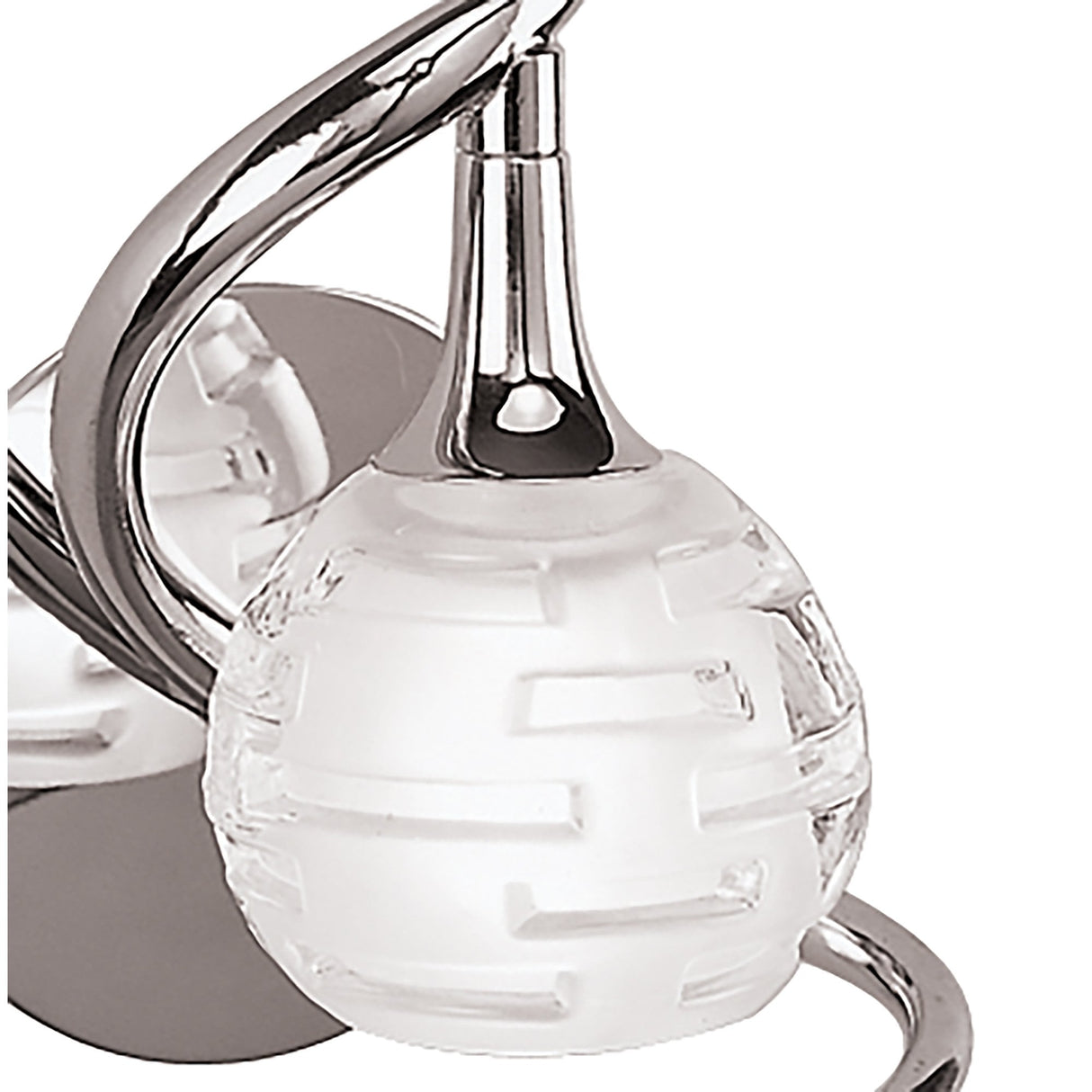Elegant Curves G9 Wall Lamp, Chrome Finish