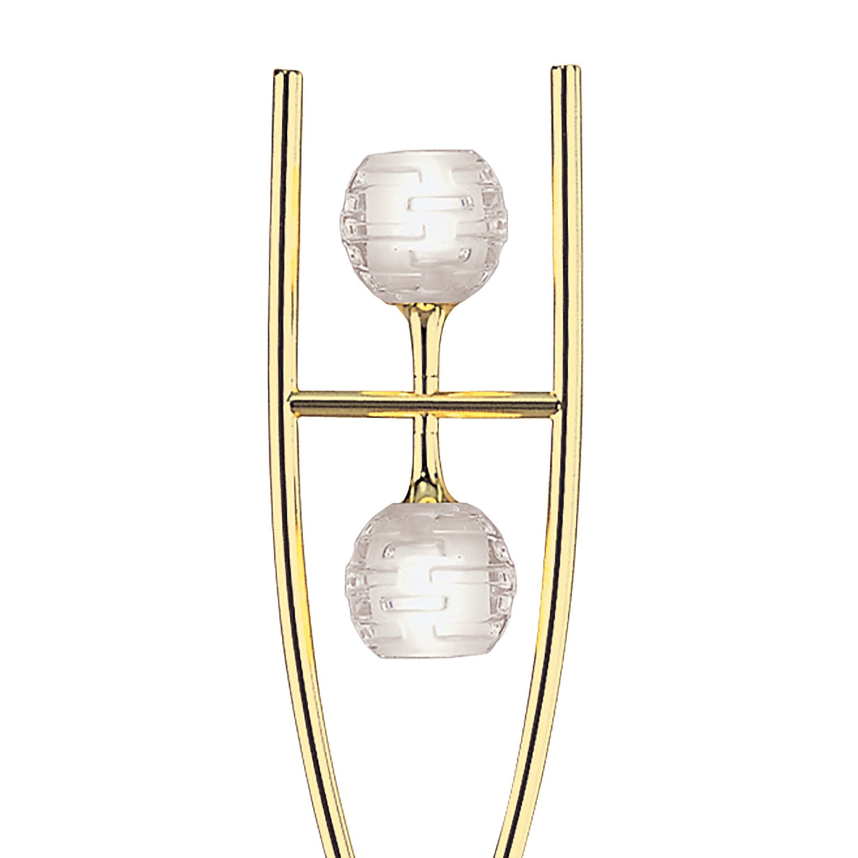 Dali Duo Luminaire Floor Lamp in Polished Brass by Santiago Sevillano