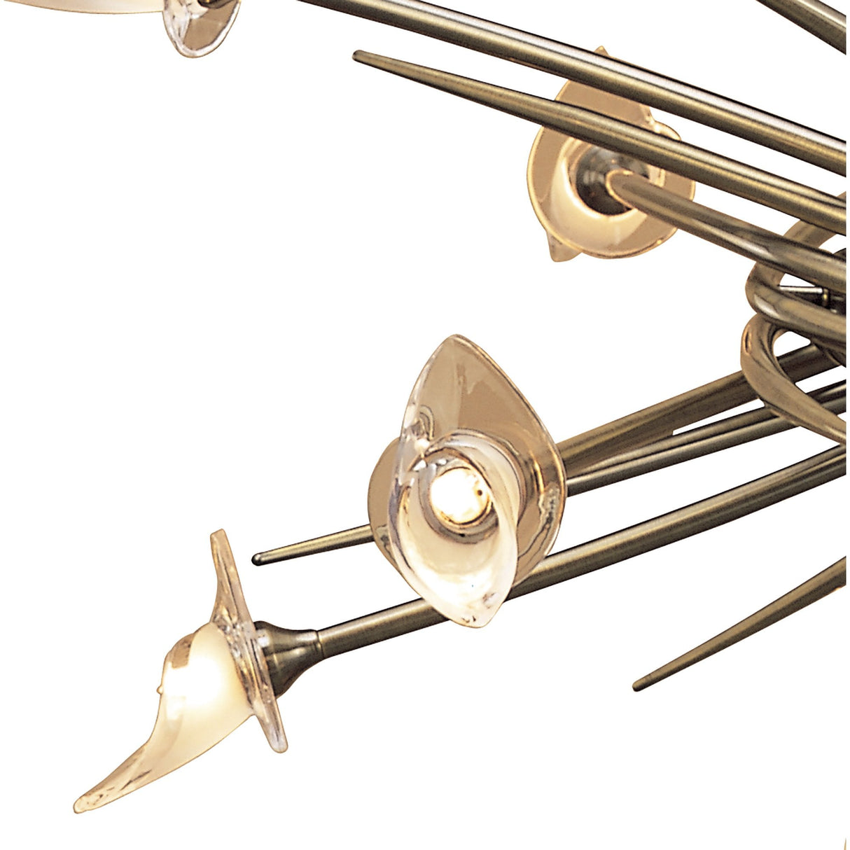 Elegant Flavia Antique Brass 10-Light Pendant Chandelier