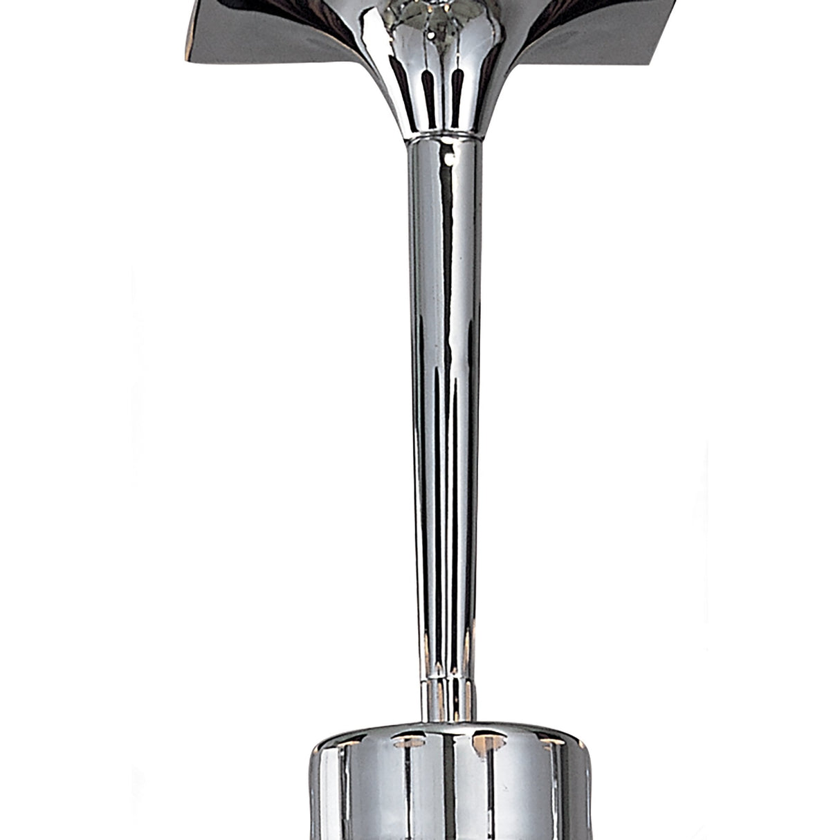 Siena Semi-Flush Mount 6-Light Fixture in Polished Chrome with Black Shades and Crystals