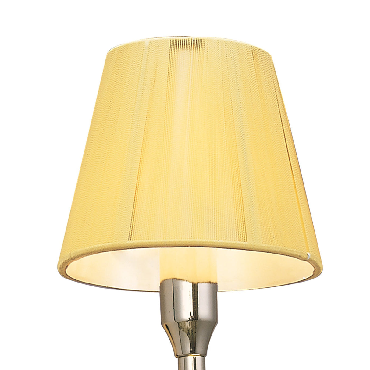 Siena Wall Lamp with Polished Brass and Crystal Accents, Featuring Amber Cream Shade