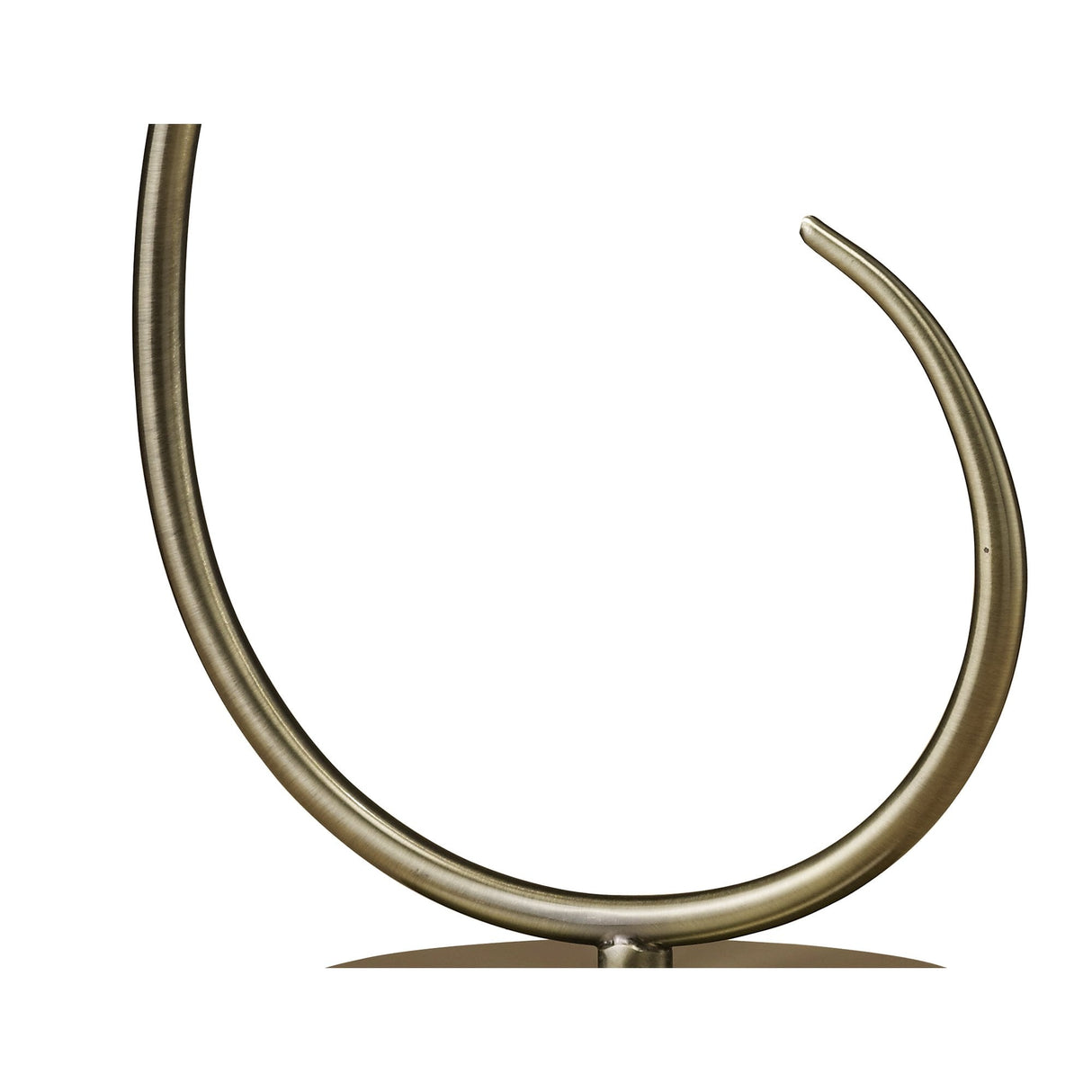 Eleganza Antique Brass Table Lamp with Clear Glass Shade