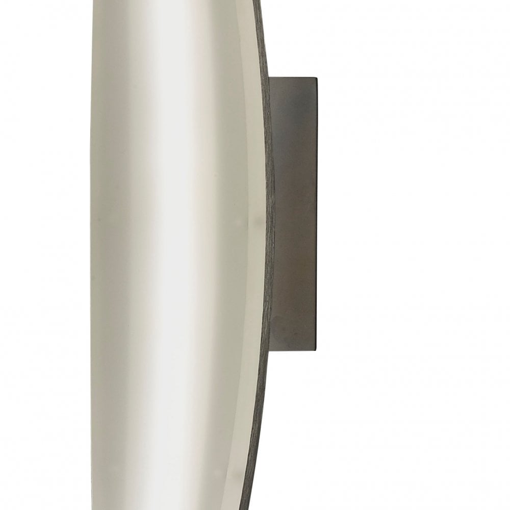 Sleek Hemisferic Wall Lamp - 6W LED, 3000K Warm White, Satin Aluminium & Frosted Acrylic Finish
