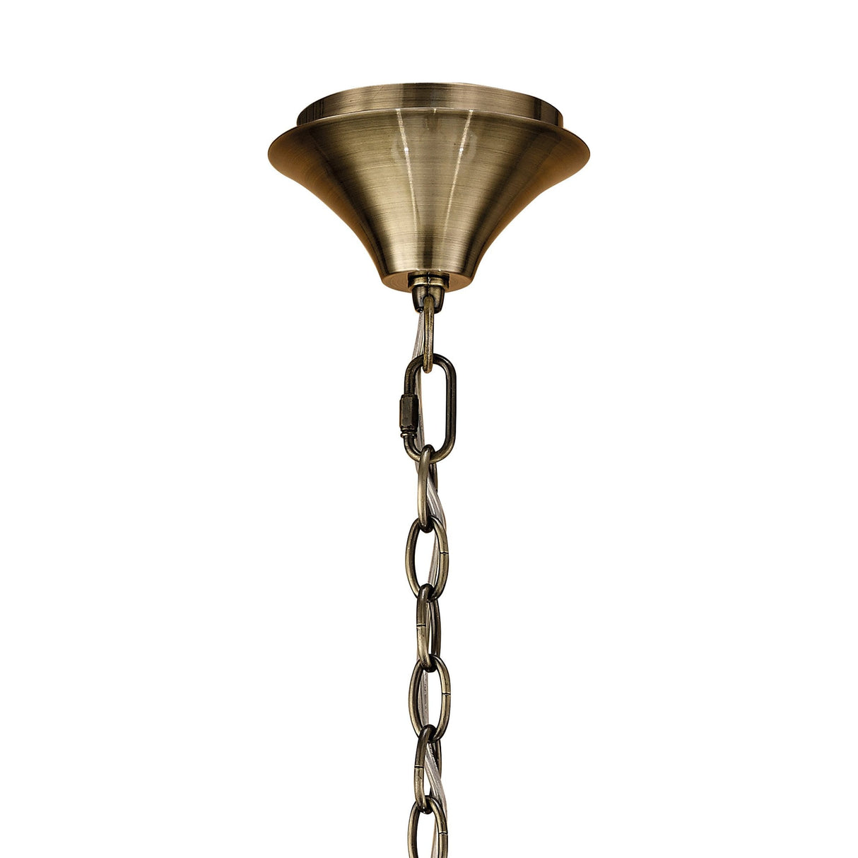 Loewe Trio Pendant Light in Antique Brass with Soft Bronze Shades