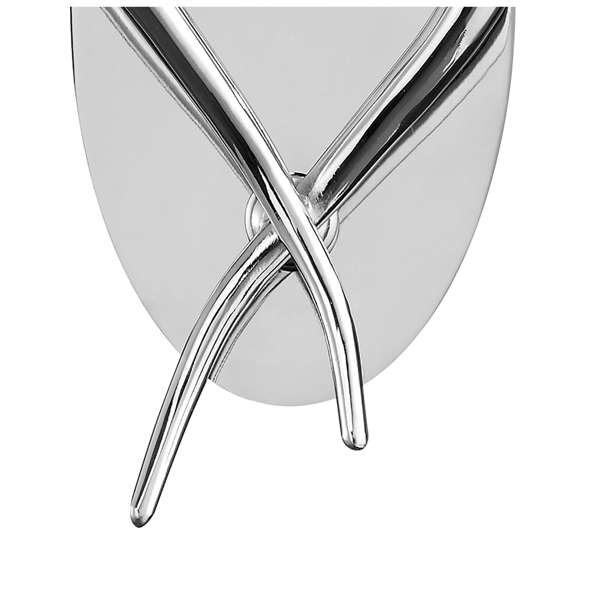 Elegant Loewe Dual Light Wall Lamp in Polished Chrome with Cream Shade