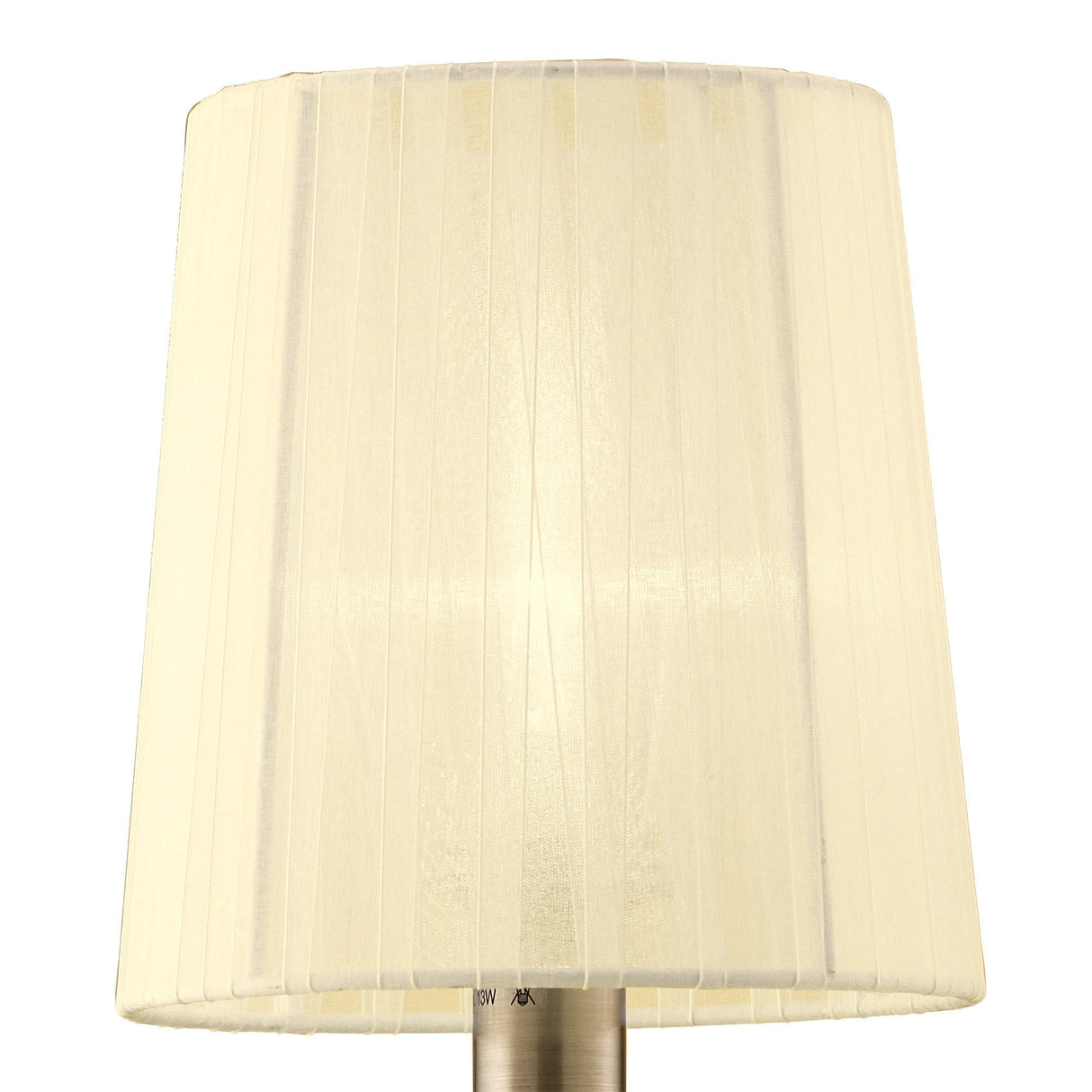 Antique Brass Loewe Wall Lamp with Cream Shade and Rocker Switch