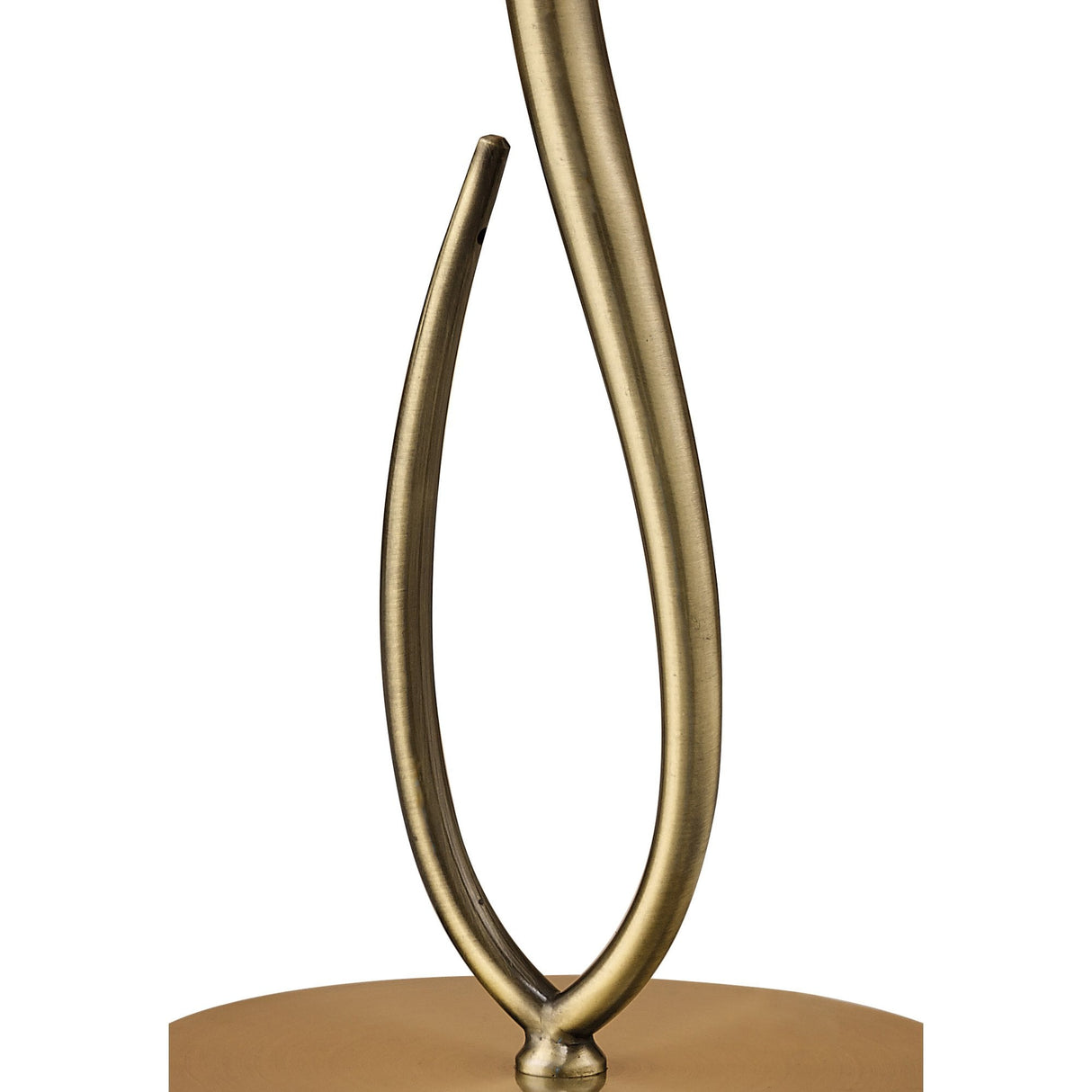 Loewe Table Lamp with Antique Brass Finish and Cream Shade, Inspired by Jose Ignacio Ballester Martinez