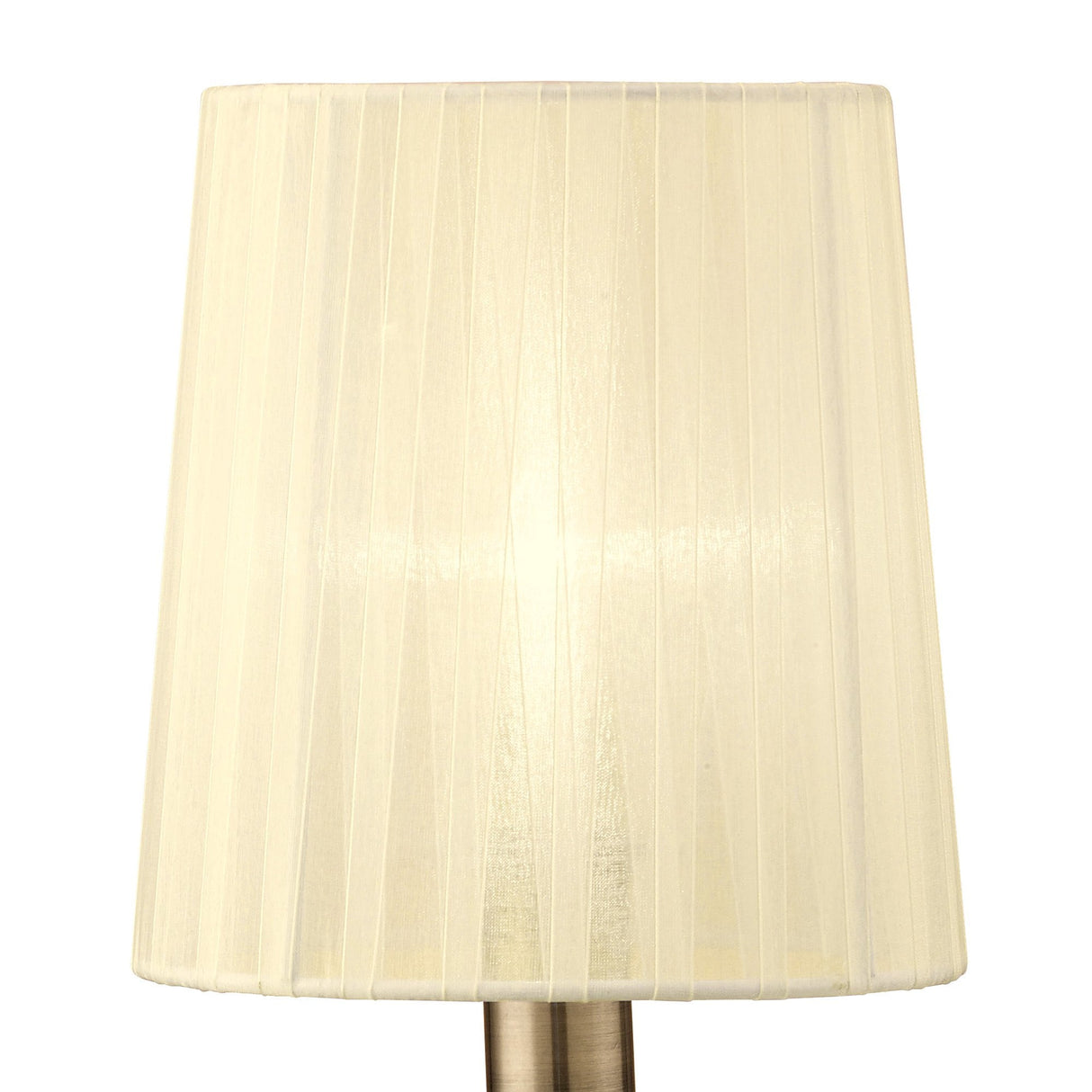 Loewe Table Lamp with Antique Brass Finish and Cream Shade, Inspired by Jose Ignacio Ballester Martinez