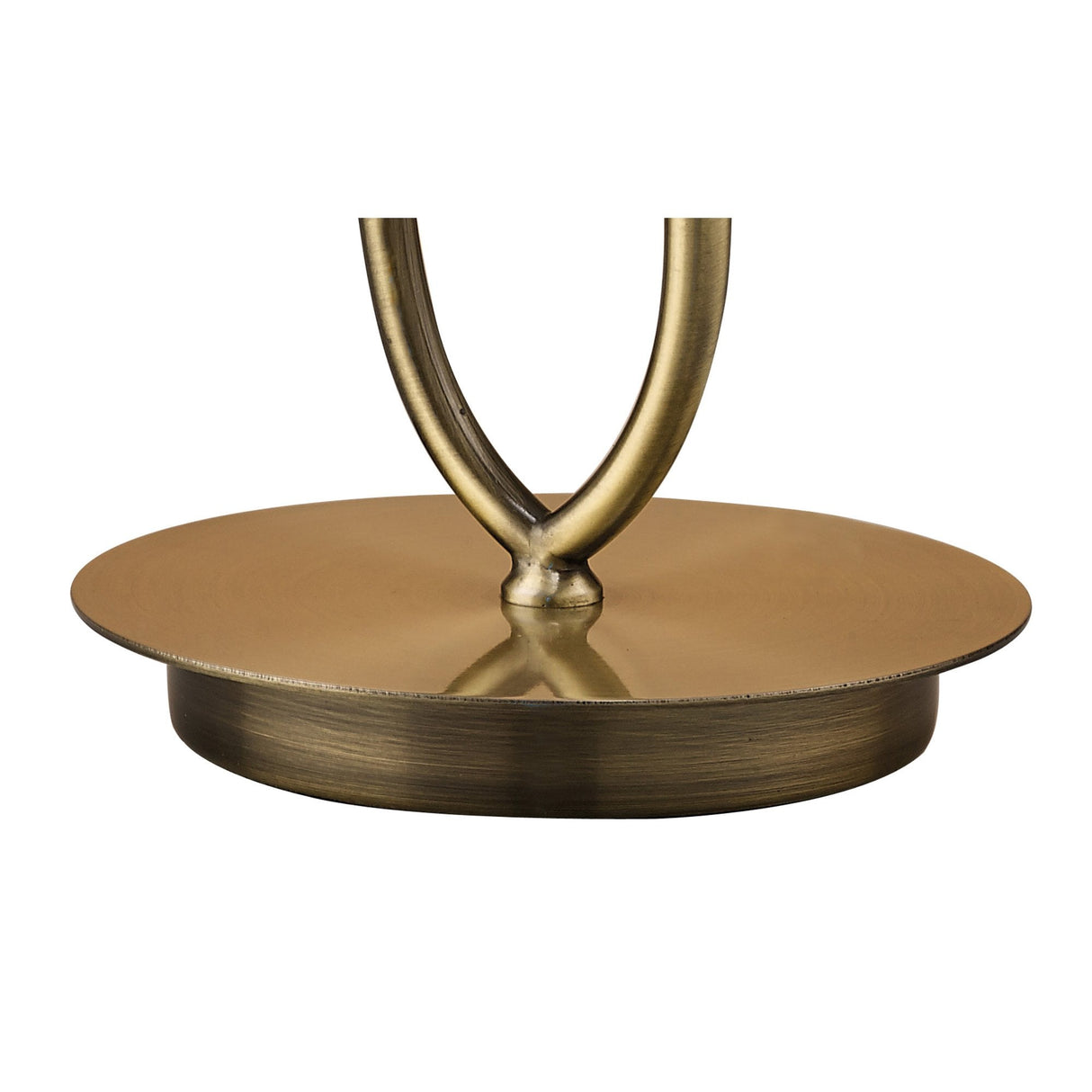 Loewe Antique Brass Table Lamp with Soft Bronze Shade by Jose Ignacio Ballester Martinez