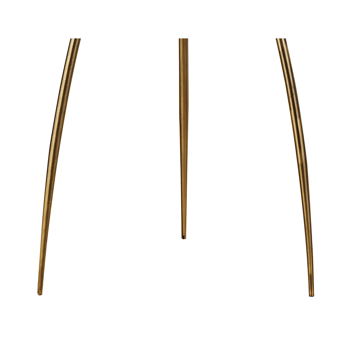 Loewe Antique Brass Tripod Floor Lamp with White Shades - 3 Light E27