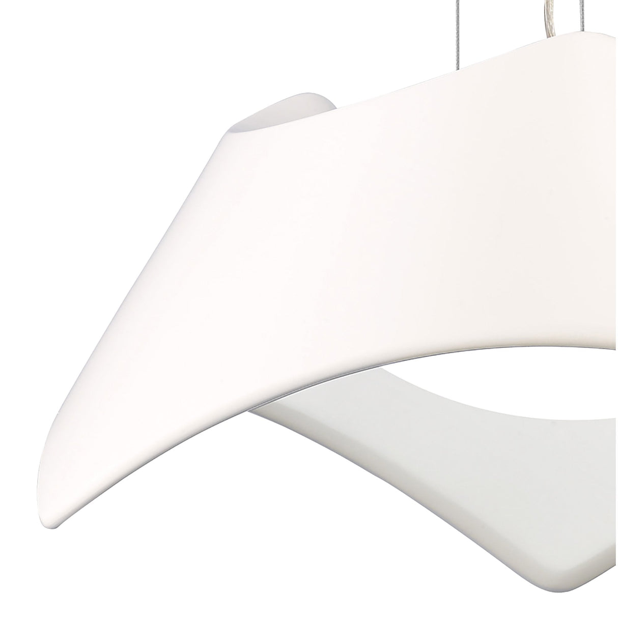 Maui LED Pendant Light 3000K, 2520lm, Gloss White & Chrome Finish, 3-Year Warranty