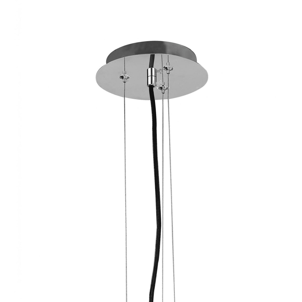 Contemporary Beech & Chrome Triangle Pendant Light