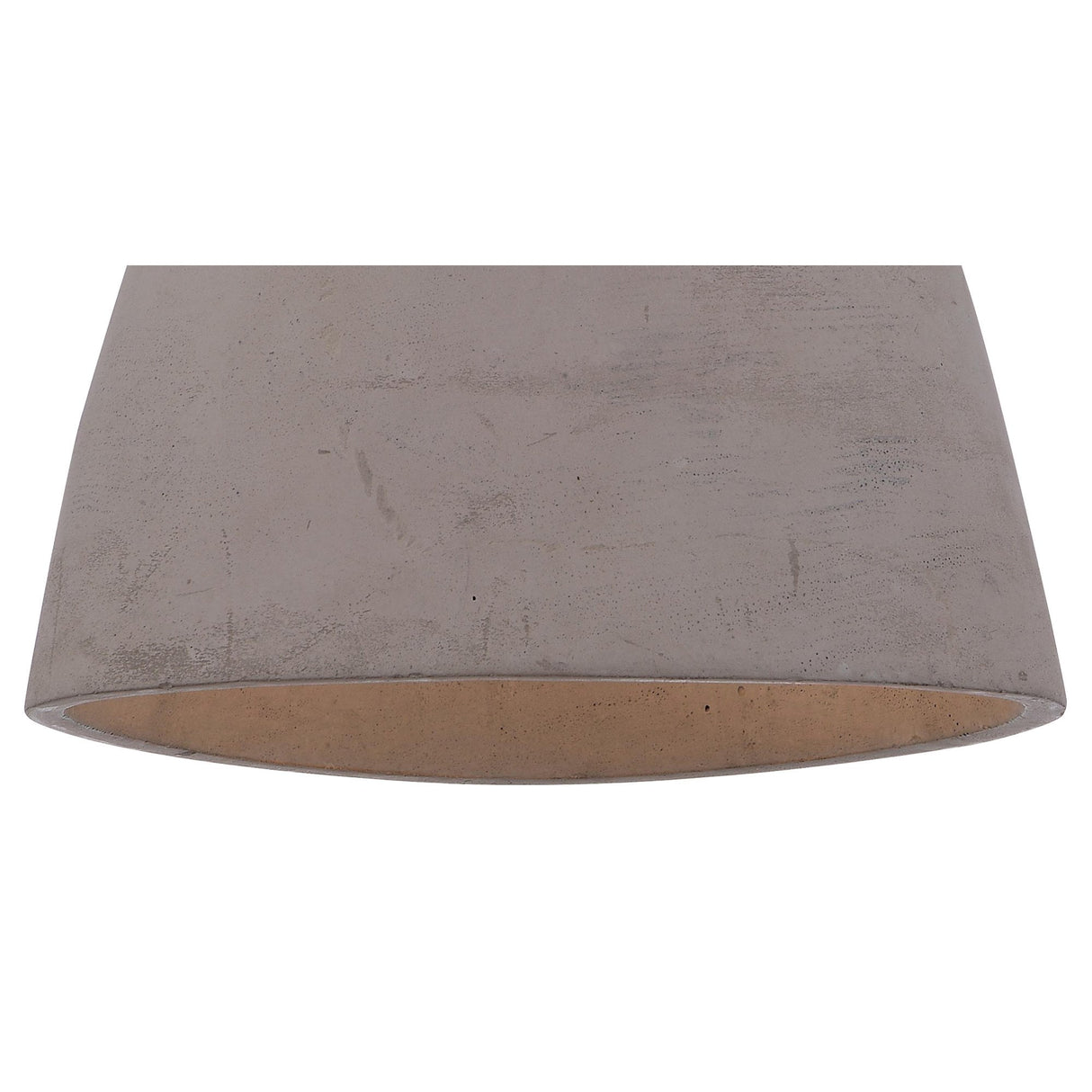 Triangle Pendant Light: Small E27 with Cement and Polished Chrome Finish