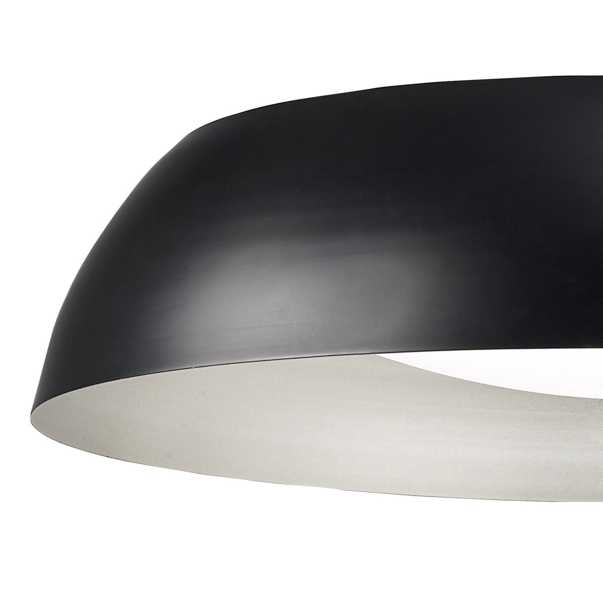 Argenta 60cm LED Ceiling Light, 3000K Warm White, Matte Black/Silver Finish, 3-Year Warranty