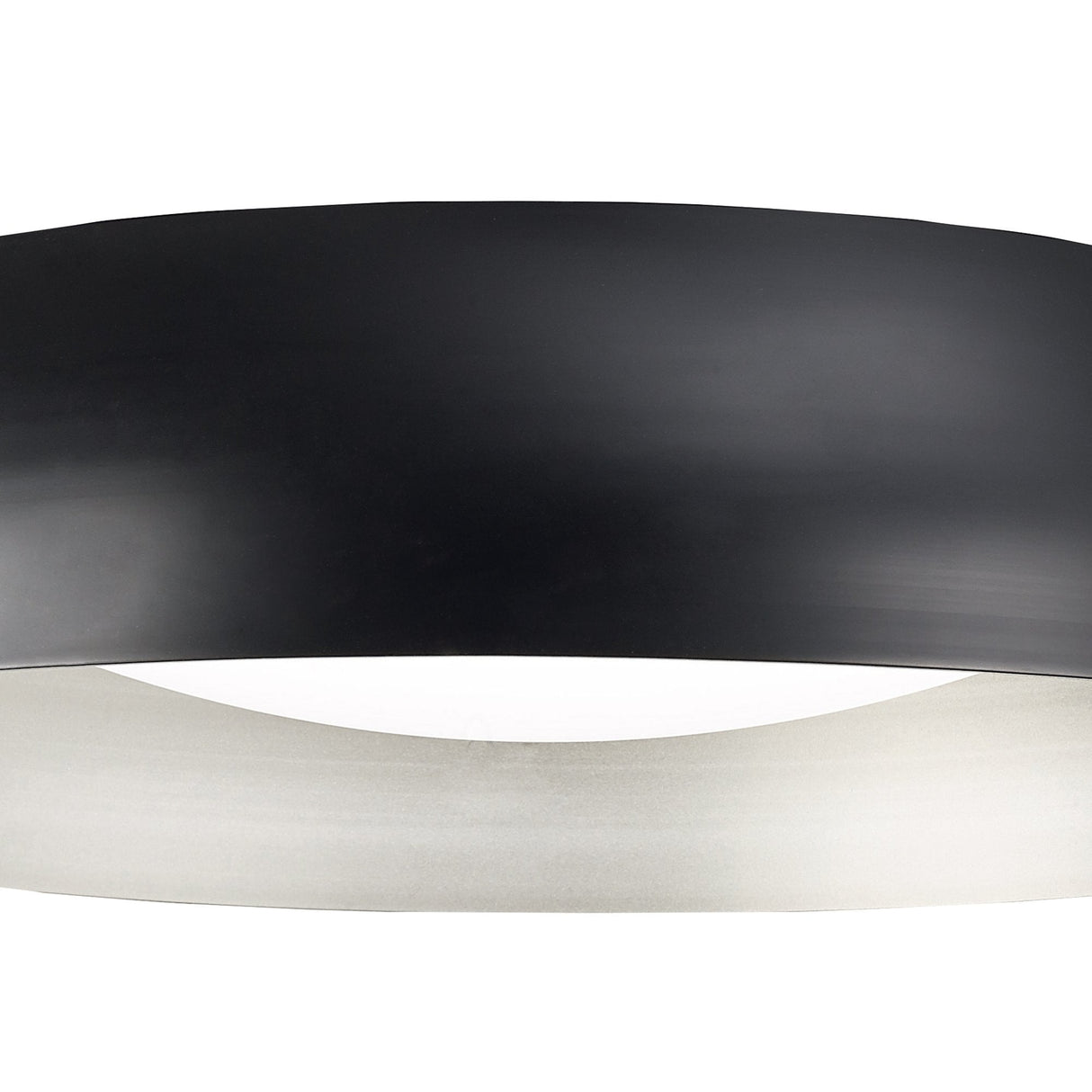 Argenta 60cm LED Ceiling Light, 3000K Warm White, Matte Black/Silver Finish, 3-Year Warranty