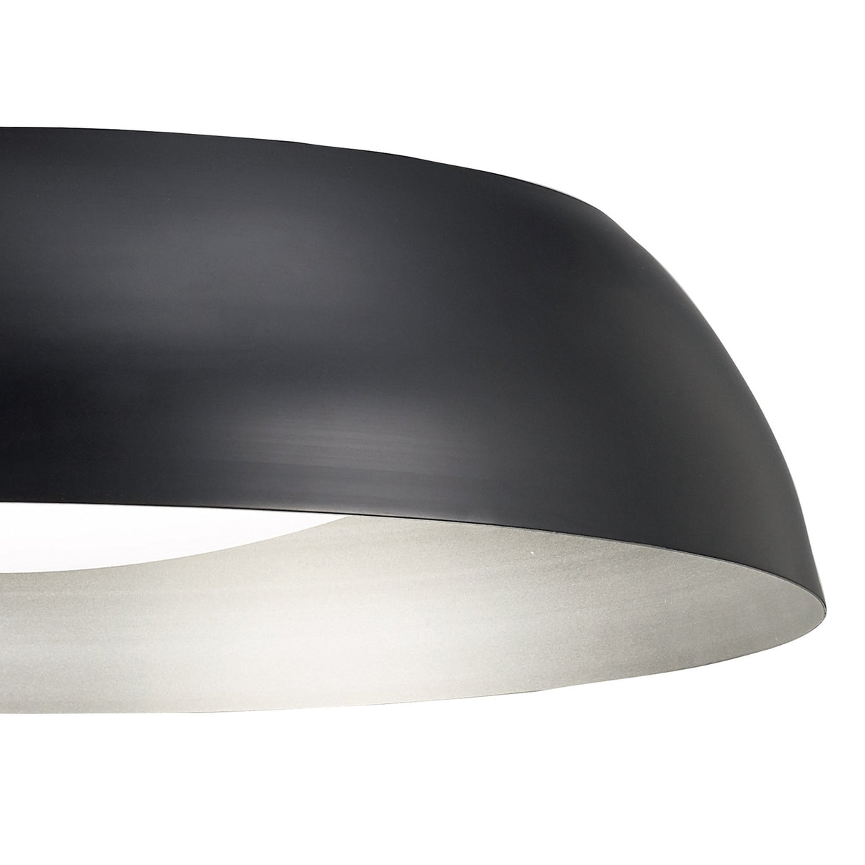 Argenta 60cm LED Ceiling Light, 3000K Warm White, Matte Black/Silver Finish, 3-Year Warranty