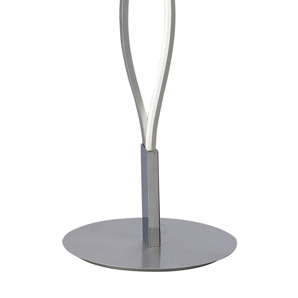 Sahara LED Floor Lamp 21W, Warm White 3000K, Elegant Silver/Chrome Design, with Dimmer, 3-Year Warranty