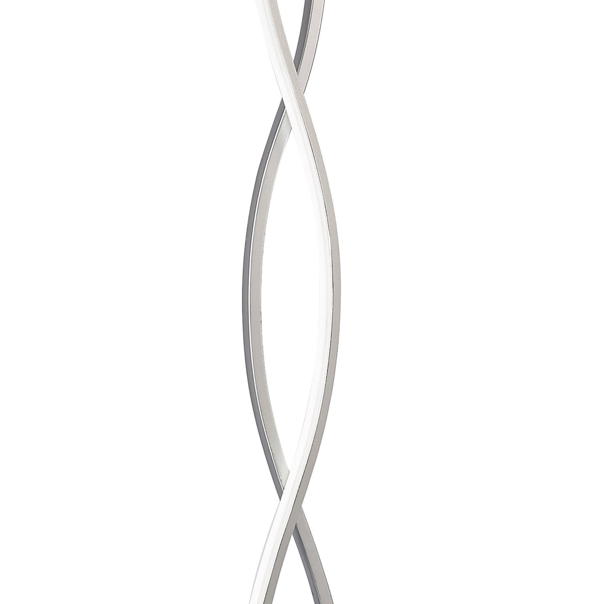 Sahara LED Floor Lamp 21W, Warm White 3000K, Elegant Silver/Chrome Design, with Dimmer, 3-Year Warranty