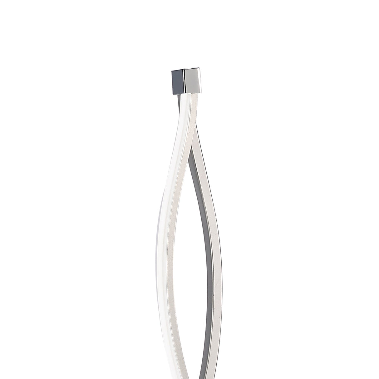 Sahara LED Floor Lamp 21W, Warm White 3000K, Elegant Silver/Chrome Design, with Dimmer, 3-Year Warranty
