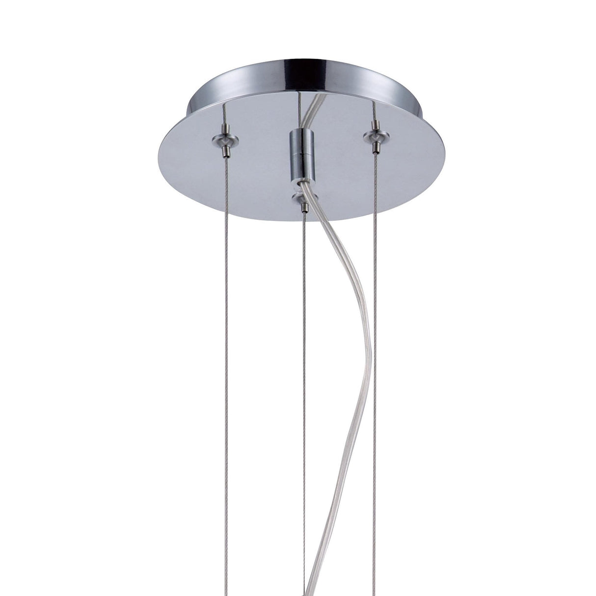 Elegant Opal Triple Pendant Light in Polished Chrome with Frosted White Glass