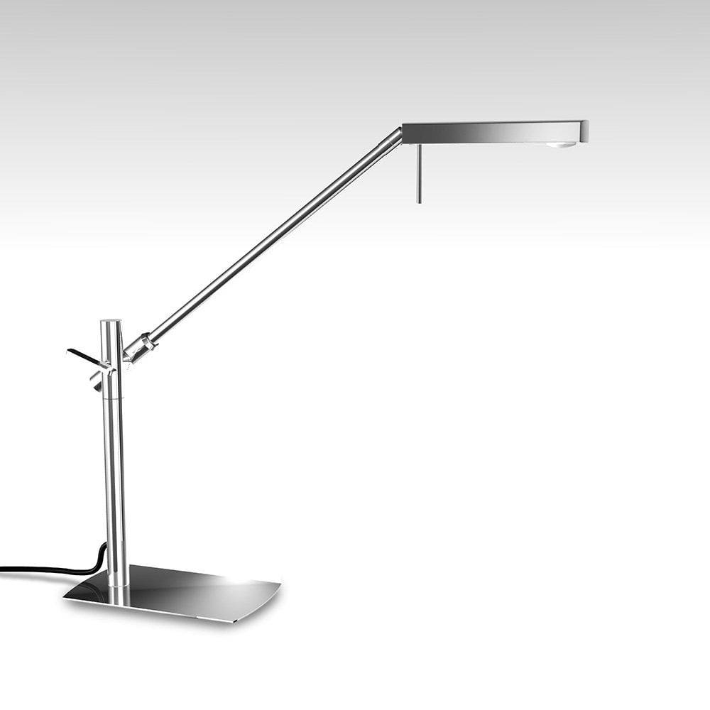 Sleek Phuket LED Table Lamp - Polished Chrome, 3000K Warm White, 3-Year Warranty