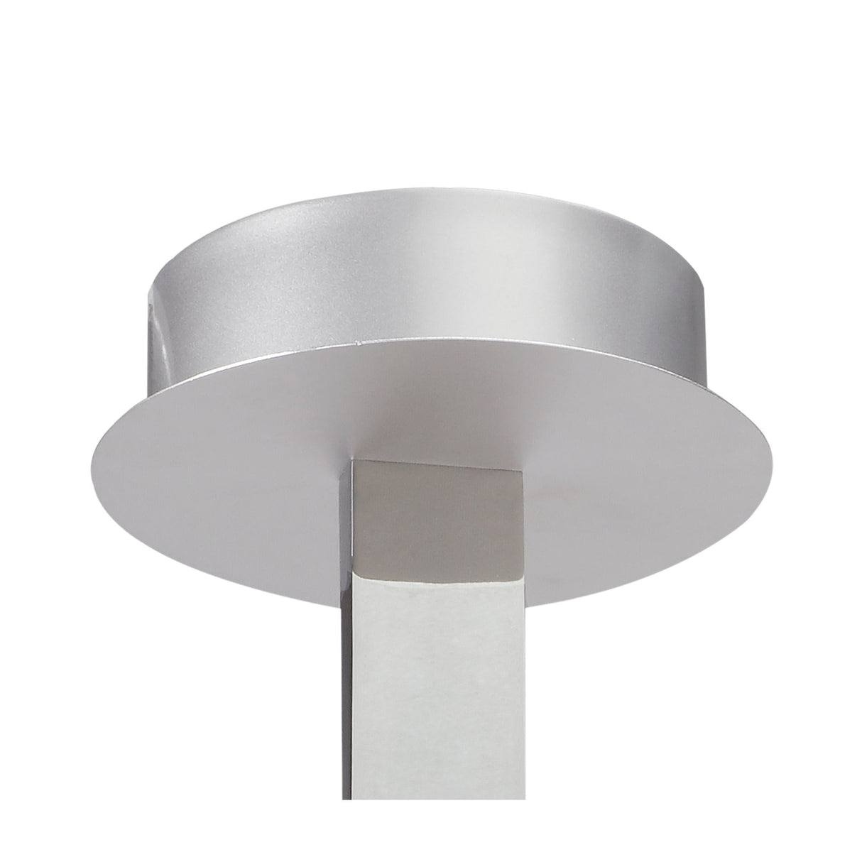 Nur Semi Ceiling LED Light 40W, 3000K Warm White, Dimmable, Silver/Chrome Finish with Frosted Acrylic, 3-Year Warranty