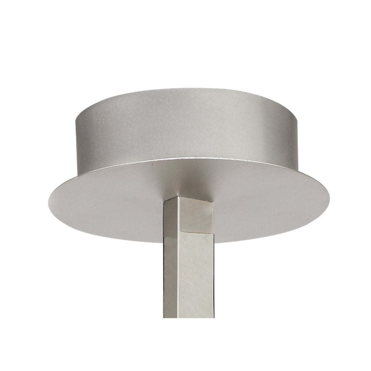 Sleek Nur Semi Ceiling Light: 30W LED, Dimmable, Silver & Chrome Finish, 3000K Warm White